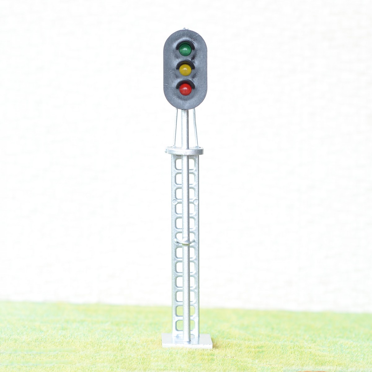 1 x O Scale Model Train block signals 3 aspects Railway LED Light Silver #48S3MD 